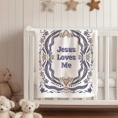 Couverture Sherpa Jésus M'aime Cadeau Chrétien