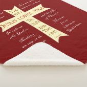 Couverture Sherpa Jesus Sherpa Blanket - Rouge (3/4)