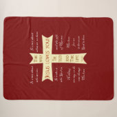 Couverture Sherpa Jesus Sherpa Blanket - Rouge (Devant (Horizontal))