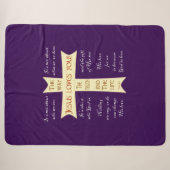 Couverture Sherpa Jesus Sherpa Blanket - Violet (Devant (Horizontal))
