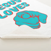 Couverture Sherpa Jésus vous aime Citation basée sur la foi (3/4)