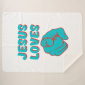 Couverture Sherpa Jésus vous aime Citation basée sur la foi (Devant (Horizontal))