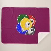 Couverture Sherpa jeton de poker (Devant (Horizontal))