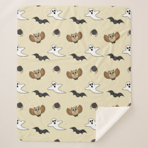 Couverture Sherpa Jeu de créations nocturnes Déplaisantes de Kawaii