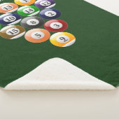 Couverture Sherpa Jeu de piscine des boules de billard de support de (3/4)