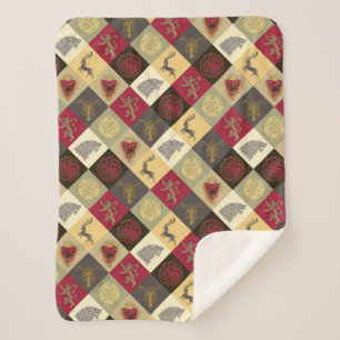 Couverture Sherpa Jeu de Trones Motif sigil