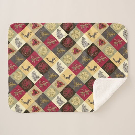 Couverture Sherpa Jeu de Trones Motif sigil (Devant (Horizontal))