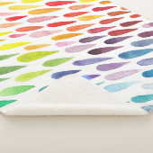 Couverture Sherpa Jeu d'éclaboussures couleur aquarelle (3/4)