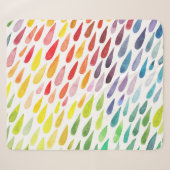 Couverture Sherpa Jeu d'éclaboussures couleur aquarelle (Devant (Horizontal))