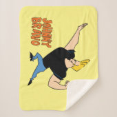 Couverture Sherpa Johnny Bravo Flexing (Devant)