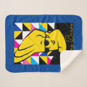 Couverture Sherpa Johnny Bravo Pop Art Graphic (Devant (Horizontal))