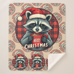 Couverture Sherpa Joie de cacao de Raton de Noël