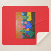 Couverture Sherpa Joie de Noël (Devant (Horizontal))