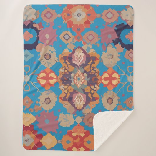Couverture Sherpa Joie Ensoleillée (Devant)