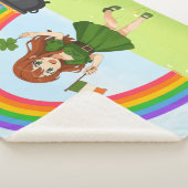 Couverture Sherpa Joli anime roux Saint Patrick (3/4)