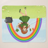 Couverture Sherpa Joli anime roux Saint Patrick (Devant (Horizontal))