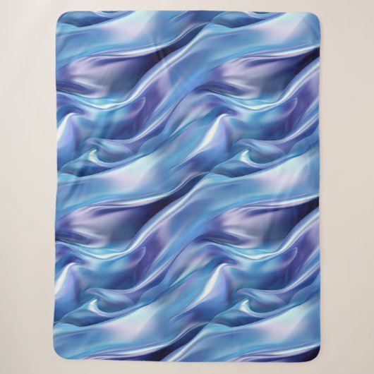 Couverture Sherpa Joli bleu pourpre Dreamy (Devant)