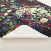 Couverture Sherpa Joli bouquet de fleurs dans un vase (3/4)
