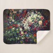 Couverture Sherpa Joli bouquet de fleurs dans un vase (Devant (Horizontal))