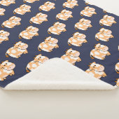 Couverture Sherpa Joli Cartoon Tan Motif de vache tacheté (3/4)