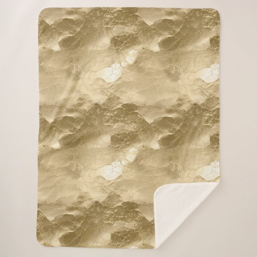 Couverture Sherpa Joli Champagne Gold Glamor (Devant)