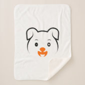 Couverture Sherpa Joli chiot (Devant)