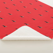 Couverture Sherpa joli dachshund de Noël (3/4)