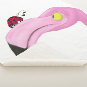 Couverture Sherpa Joli Flamant rose rose (3/4)