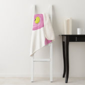 Couverture Sherpa Joli Flamant rose rose (En situation)
