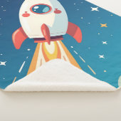 Couverture Sherpa Joli fusée spatiale qui décolle (3/4)