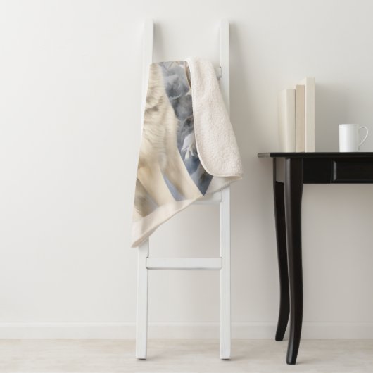 Couverture Sherpa Joli Husky (En situation)