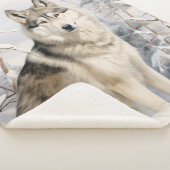 Couverture Sherpa Joli Husky (3/4)