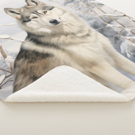 Couverture Sherpa Joli Husky (3/4)