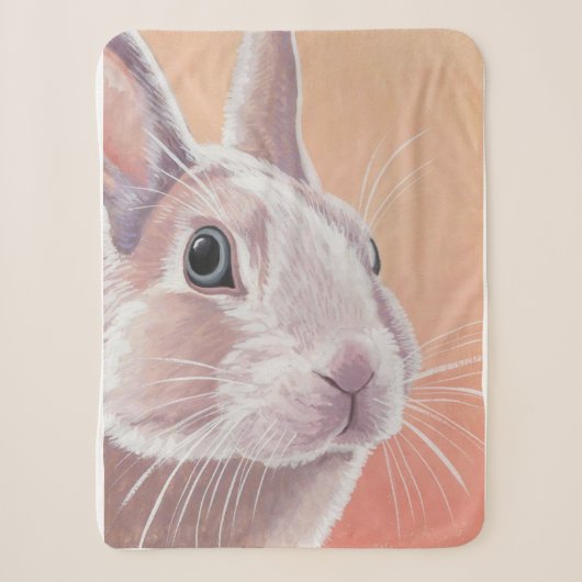 Couverture Sherpa Joli lapin (Devant)
