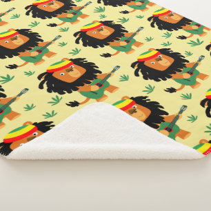 Couverture Sherpa Joli Lion Cartoon De Sion