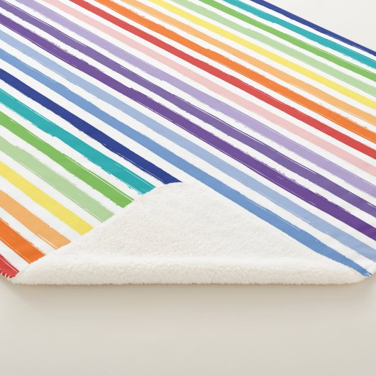Couverture Sherpa Joli Motif arc-en-ciel (3/4)