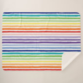 Couverture Sherpa Joli Motif arc-en-ciel (Devant (Horizontal))