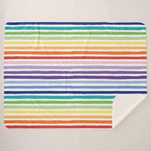 Couverture Sherpa Joli Motif arc-en-ciel (Devant (Horizontal))