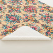 Couverture Sherpa Joli Motif de fleurs (3/4)