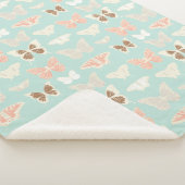 Couverture Sherpa Joli Motif de papillons (3/4)