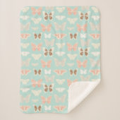Couverture Sherpa Joli Motif de papillons (Devant)