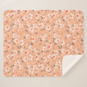 Couverture Sherpa Joli motif floral dans la petite fleur. Ditsy pri (Devant (Horizontal))
