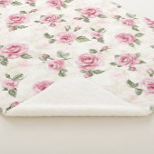 Couverture Sherpa Joli Noël Floral Rose Rose (3/4)