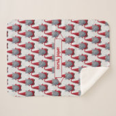 Couverture Sherpa Joli Noël Gnome Motif Personnalisé Enfants (Devant (Horizontal))