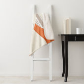 Couverture Sherpa Joli renard rouge boisé Birch Trees (En situation)