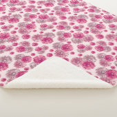 Couverture Sherpa Joli rose Gerbera Fleurs de marguerite doux (3/4)