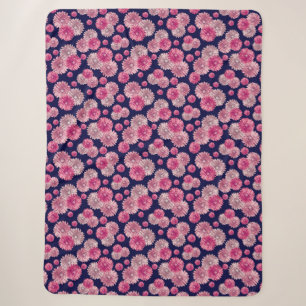 Couverture Sherpa Joli rose Gerbera Fleurs de marguerite doux