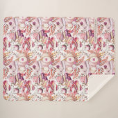 Couverture Sherpa Joli Shabby Chick Motif d'automne (Devant (Horizontal))