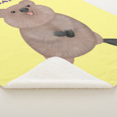 Couverture Sherpa Joli sourire mignon dessin animé quokka (3/4)