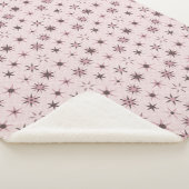 Couverture Sherpa Joli Stars De Geo Rose - motif. (3/4)